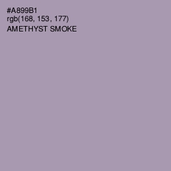 #A899B1 - Amethyst Smoke Color Image