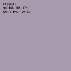 #A89BAE - Amethyst Smoke Color Image