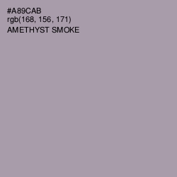 #A89CAB - Amethyst Smoke Color Image
