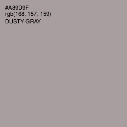 #A89D9F - Dusty Gray Color Image