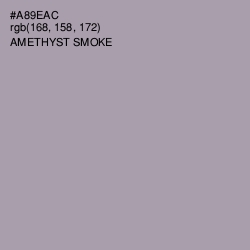 #A89EAC - Amethyst Smoke Color Image