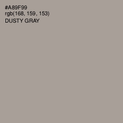 #A89F99 - Dusty Gray Color Image