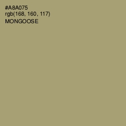 #A8A075 - Mongoose Color Image