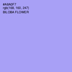 #A8A0F7 - Biloba Flower Color Image