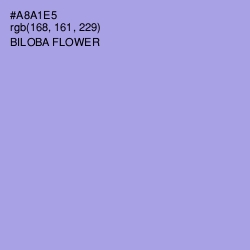 #A8A1E5 - Biloba Flower Color Image