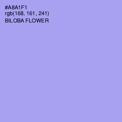 #A8A1F1 - Biloba Flower Color Image