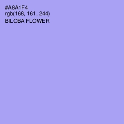 #A8A1F4 - Biloba Flower Color Image