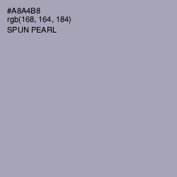 #A8A4B8 - Spun Pearl Color Image