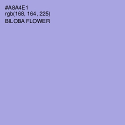 #A8A4E1 - Biloba Flower Color Image