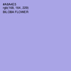 #A8A4E5 - Biloba Flower Color Image