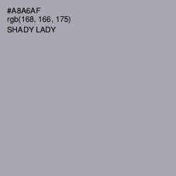 #A8A6AF - Shady Lady Color Image