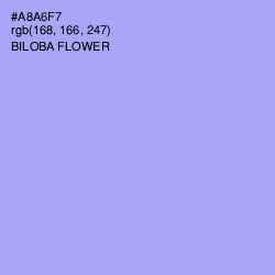 #A8A6F7 - Biloba Flower Color Image