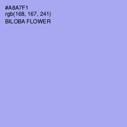 #A8A7F1 - Biloba Flower Color Image