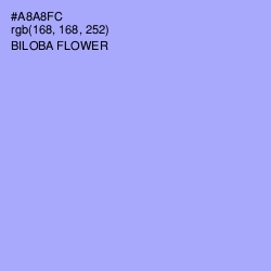 #A8A8FC - Biloba Flower Color Image