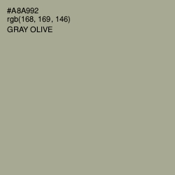 #A8A992 - Gray Olive Color Image