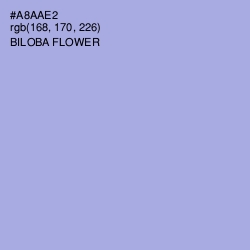 #A8AAE2 - Biloba Flower Color Image