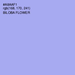 #A8AAF1 - Biloba Flower Color Image