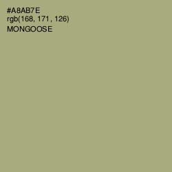 #A8AB7E - Mongoose Color Image