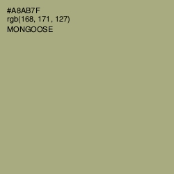 #A8AB7F - Mongoose Color Image