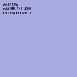 #A8ABE0 - Biloba Flower Color Image