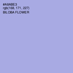 #A8ABE3 - Biloba Flower Color Image