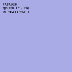 #A8ABE6 - Biloba Flower Color Image