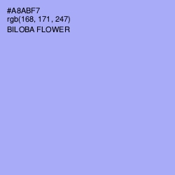 #A8ABF7 - Biloba Flower Color Image