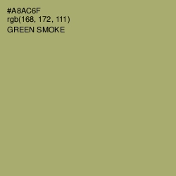 #A8AC6F - Green Smoke Color Image