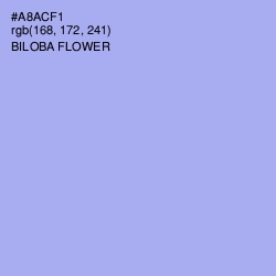 #A8ACF1 - Biloba Flower Color Image