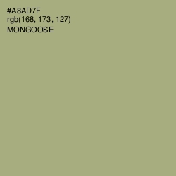 #A8AD7F - Mongoose Color Image