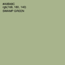 #A8B48C - Swamp Green Color Image