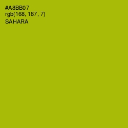 #A8BB07 - Sahara Color Image