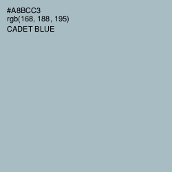 #A8BCC3 - Cadet Blue Color Image