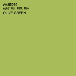 #A8BD59 - Olive Green Color Image