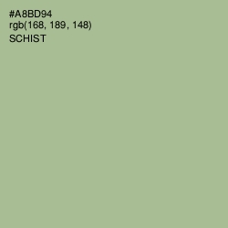 #A8BD94 - Schist Color Image