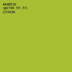 #A8BF33 - Citron Color Image