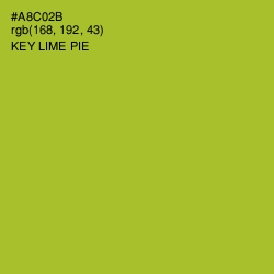 #A8C02B - Key Lime Pie Color Image