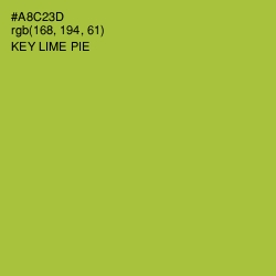 #A8C23D - Key Lime Pie Color Image