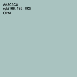 #A8C3C0 - Opal Color Image