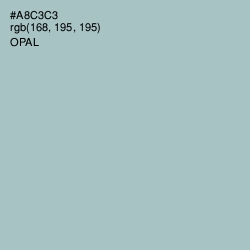 #A8C3C3 - Opal Color Image