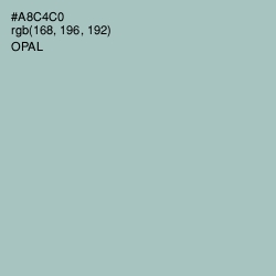 #A8C4C0 - Opal Color Image