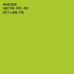 #A8C82E - Key Lime Pie Color Image