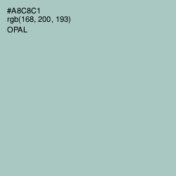 #A8C8C1 - Opal Color Image