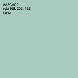 #A8CAC0 - Opal Color Image