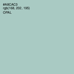#A8CAC3 - Opal Color Image