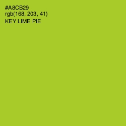 #A8CB29 - Key Lime Pie Color Image