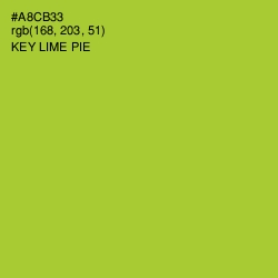 #A8CB33 - Key Lime Pie Color Image