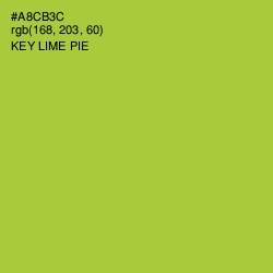 #A8CB3C - Key Lime Pie Color Image