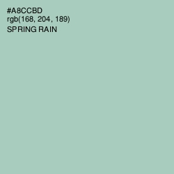 #A8CCBD - Spring Rain Color Image