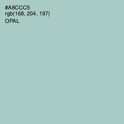 #A8CCC5 - Opal Color Image